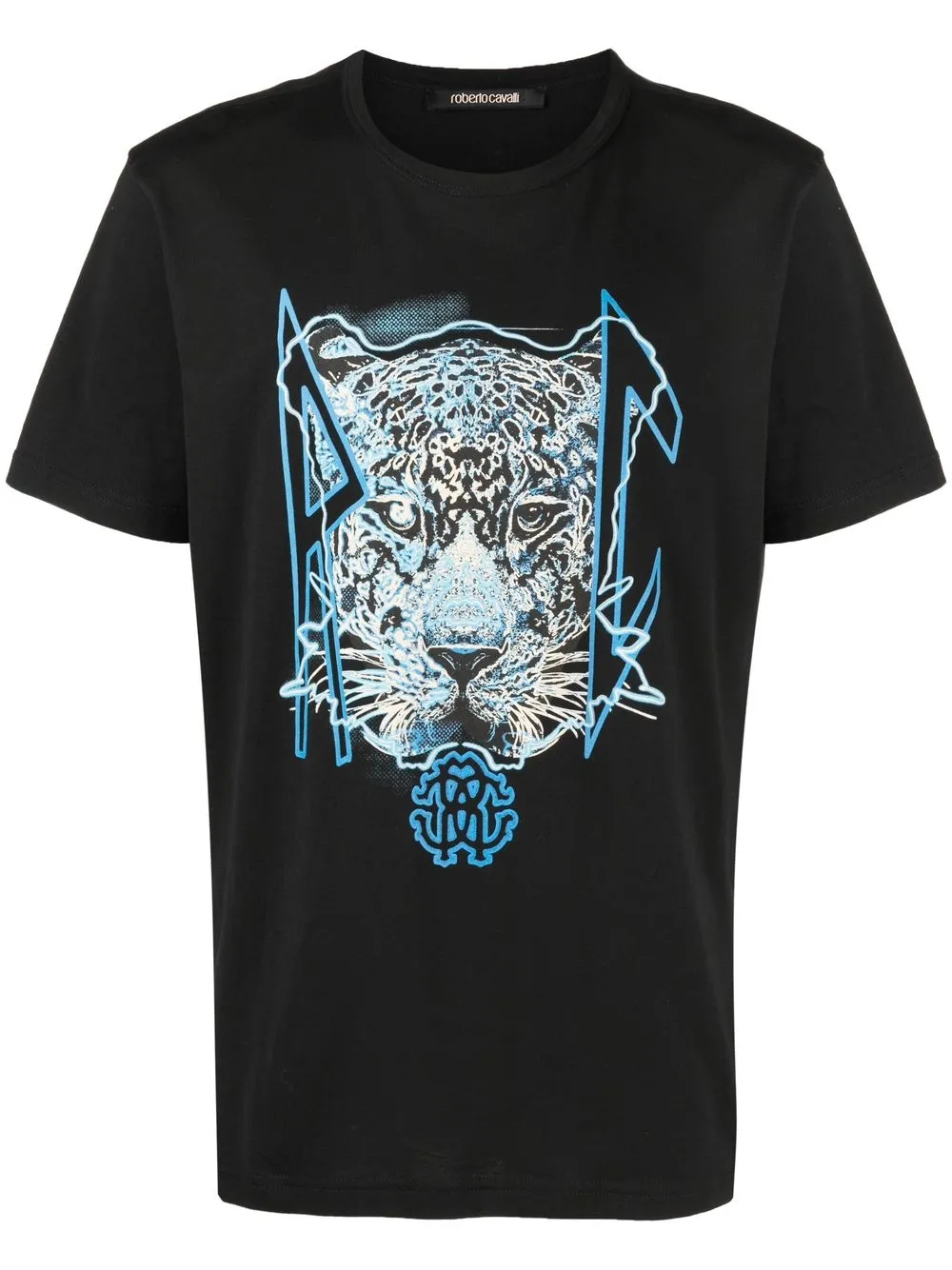 

Roberto Cavalli graphic-print short-sleeved T-shirt - Black