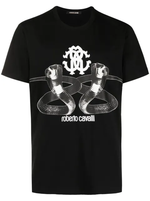 Roberto Cavalli graphic-print short-sleeve T-shirt