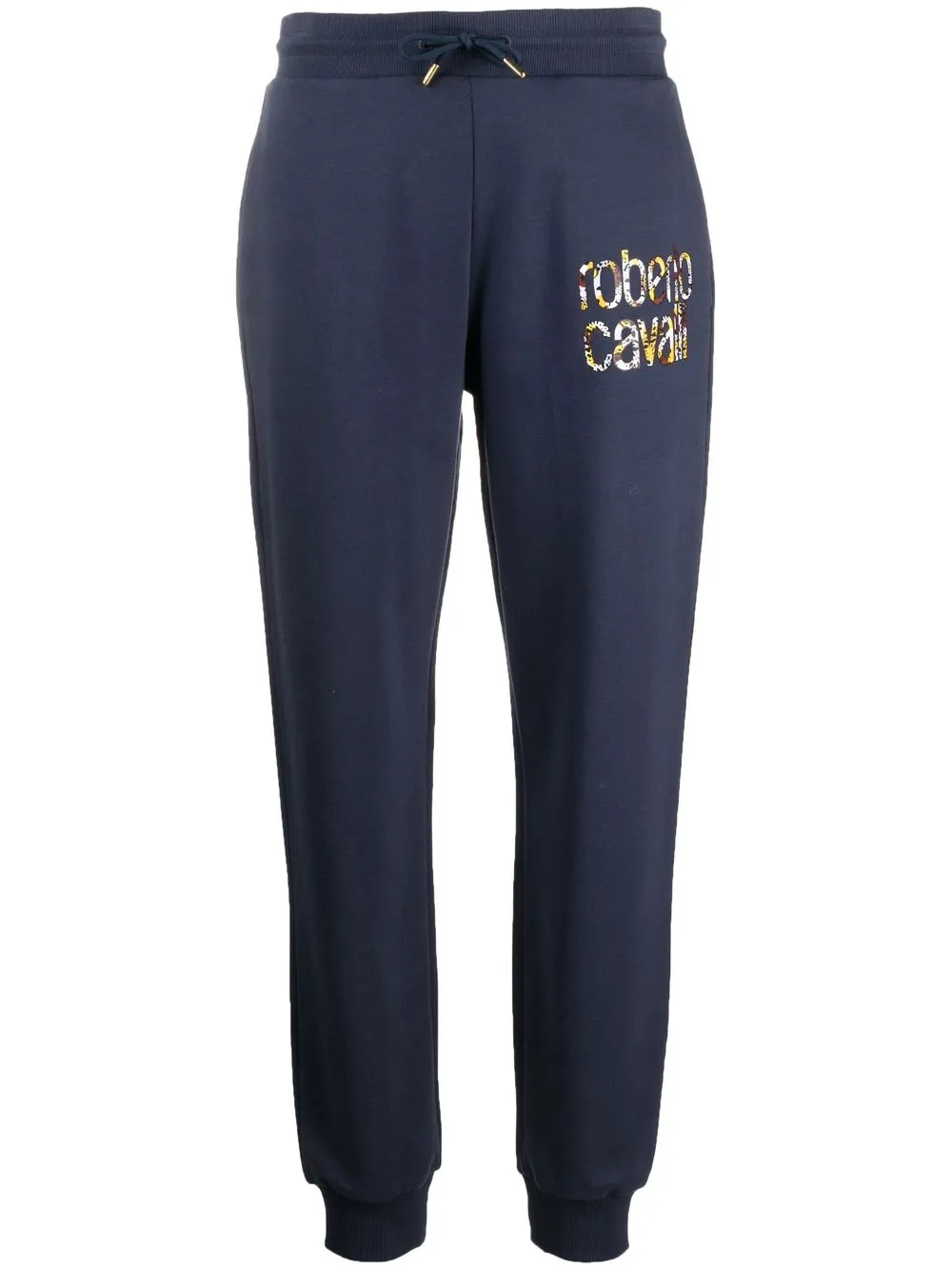 

Roberto Cavalli logo-print track pants - Blue