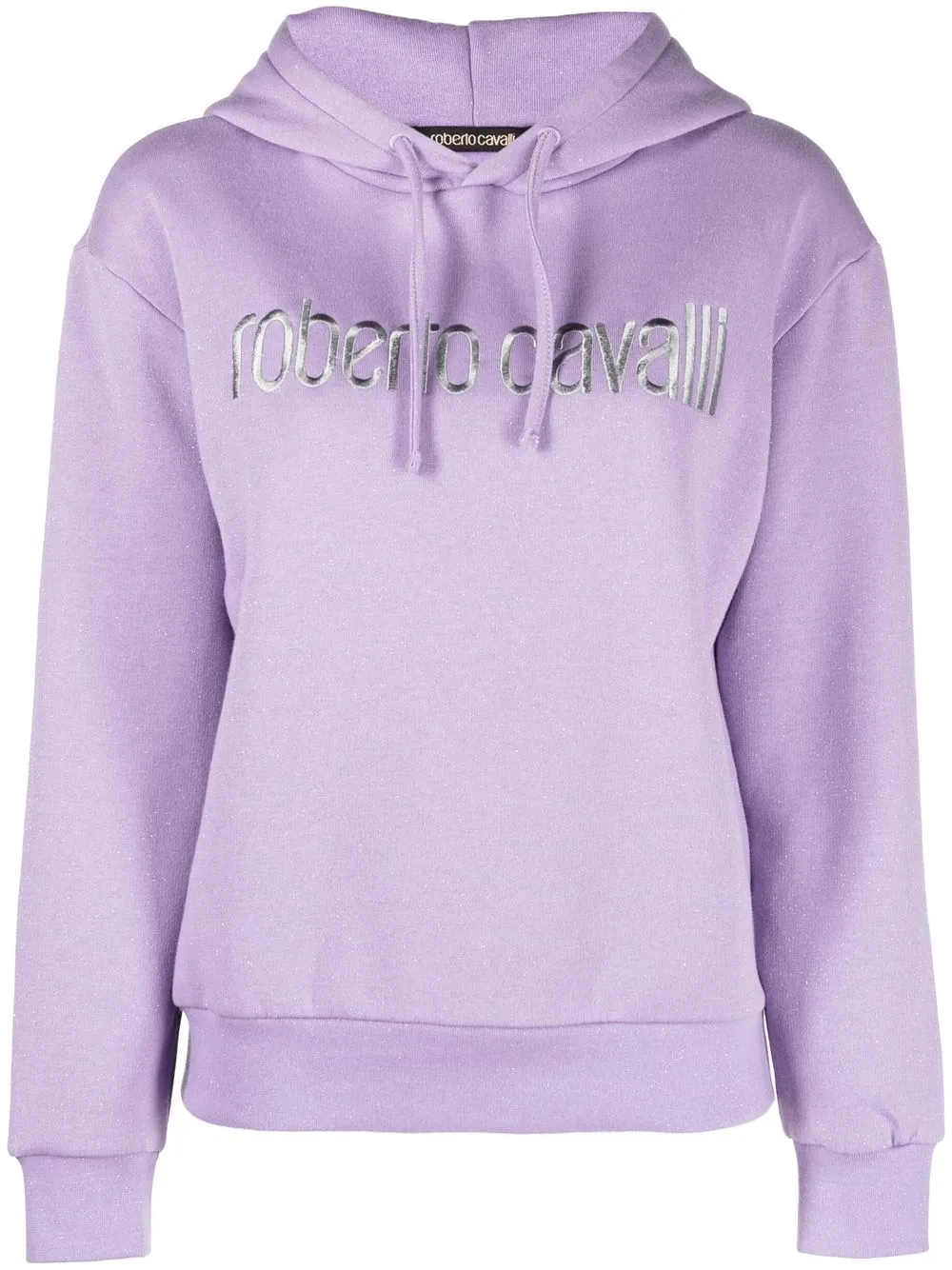

Roberto Cavalli embroidered-logo pullover hoodie - Purple