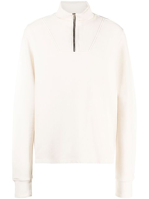 Les Tien half-zip fastening sweatshirt