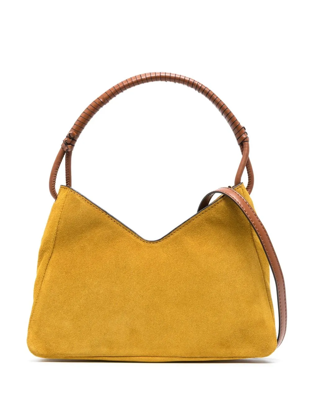 

STAUD logo-print suede tote bag - Yellow