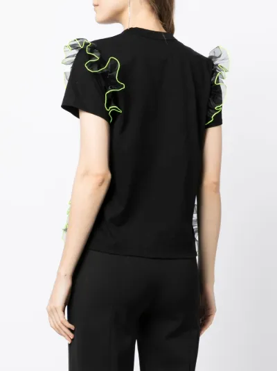 Comme Des Garçons Noir Kei Ninomiya tulle-ruffle short-sleeve T