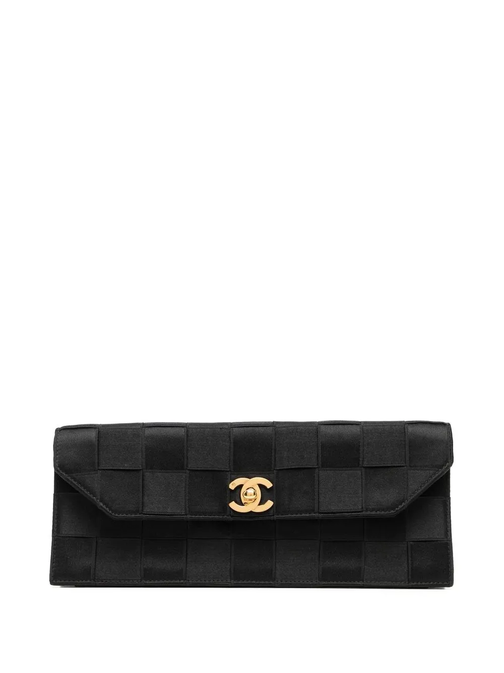 

Chanel Pre-Owned bolsa de mano Choco Bar CC 1985-1990 - Negro