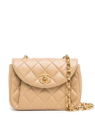 Chanel Pre-owned 2006 Mini Square Classic Flap Shoulder Bag - Pink