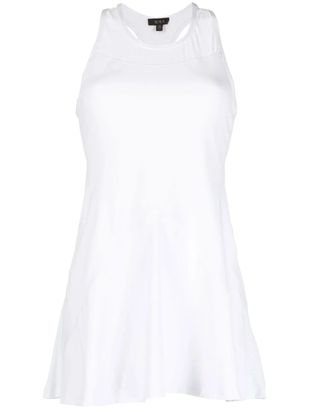 

ALALA perforated-detail racer dress - White