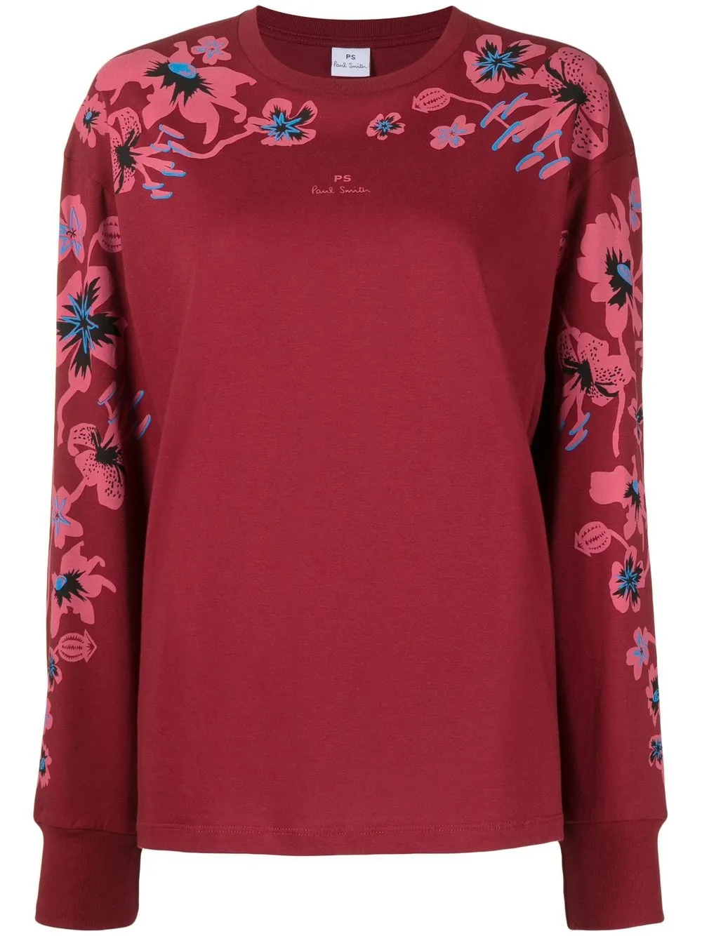 

PS Paul Smith playera con estampado floral - Rojo