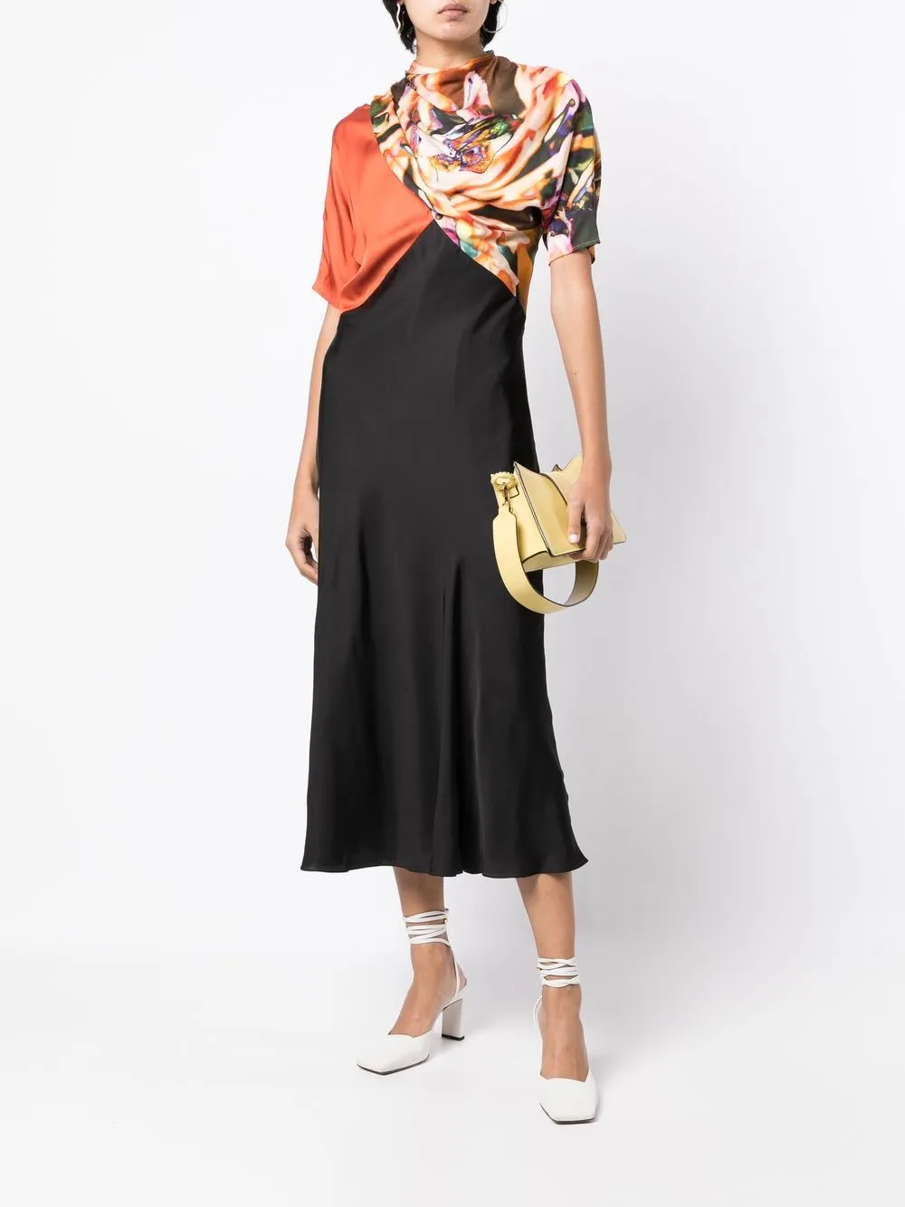 Paul Smith Jurk met gedrapeerd detail - Oranje