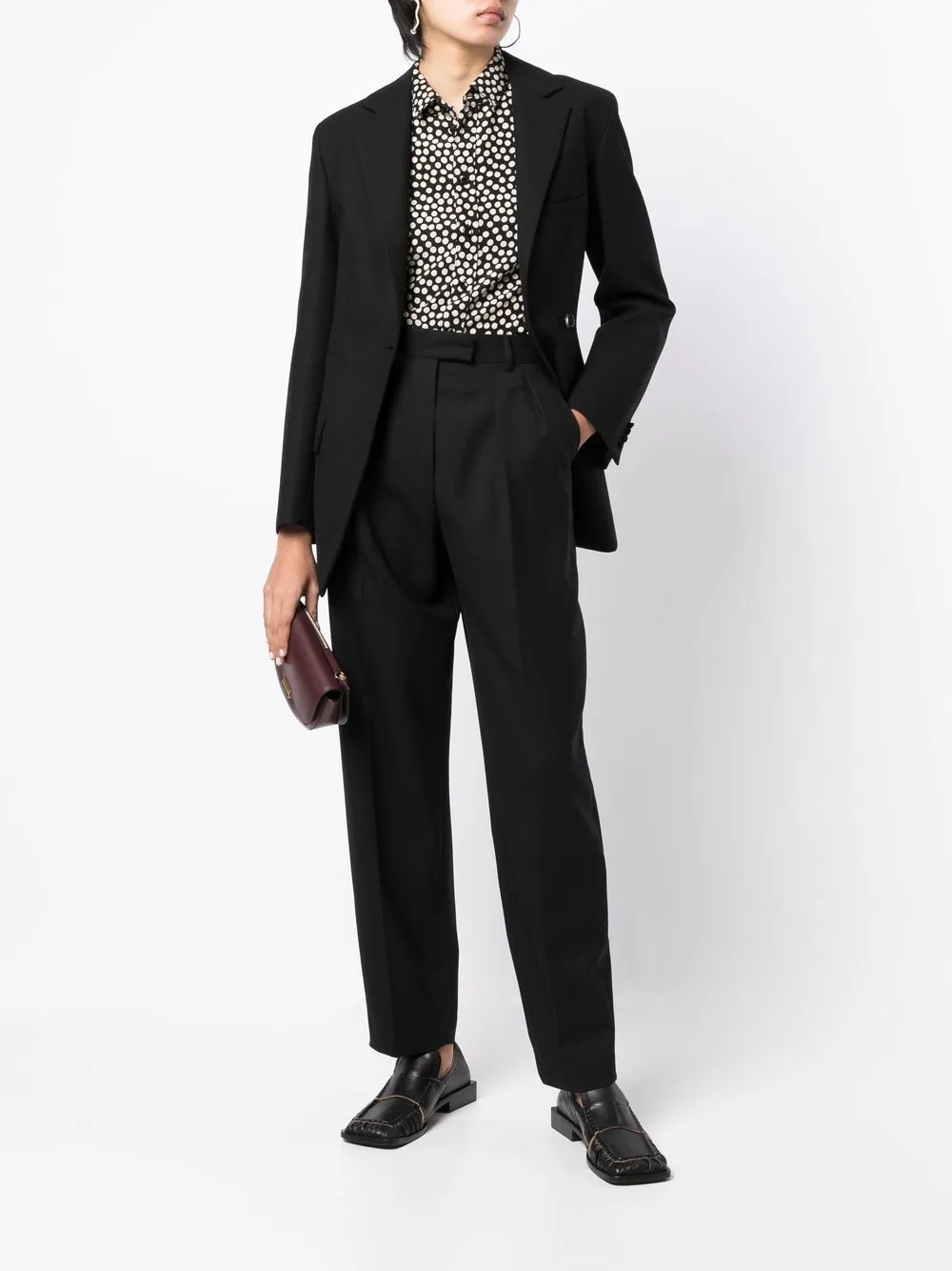 Paul Smith Broek met toelopende pijpen - Zwart