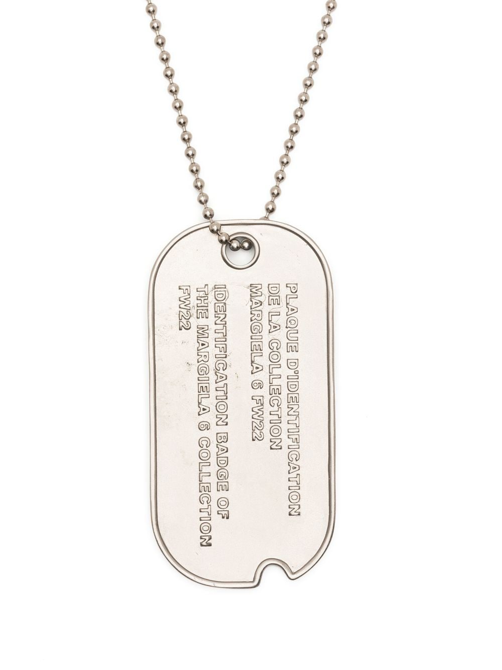 Dolce & Gabbana two-tone Military Dog Tag Necklace - Farfetch