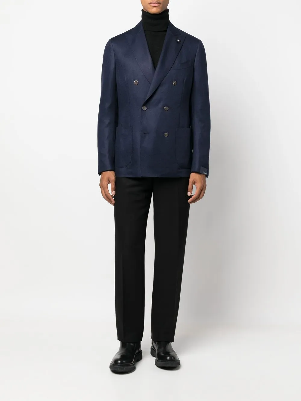 Lardini Blazer met dubbele rij knopen - Blauw