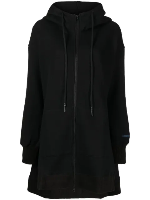 drawstring zip-up hoodie