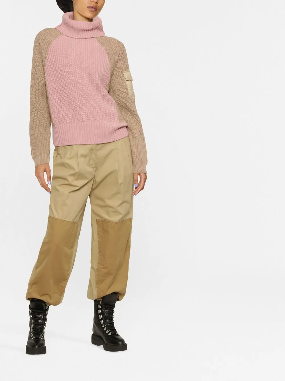 Moncler Tweekleurige trui - Roze