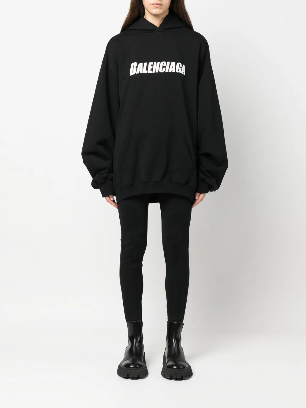 Balenciaga Destroyed Cotton Hoodie - Farfetch