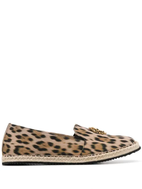 Roberto Cavalli alpargatas con placa del logo