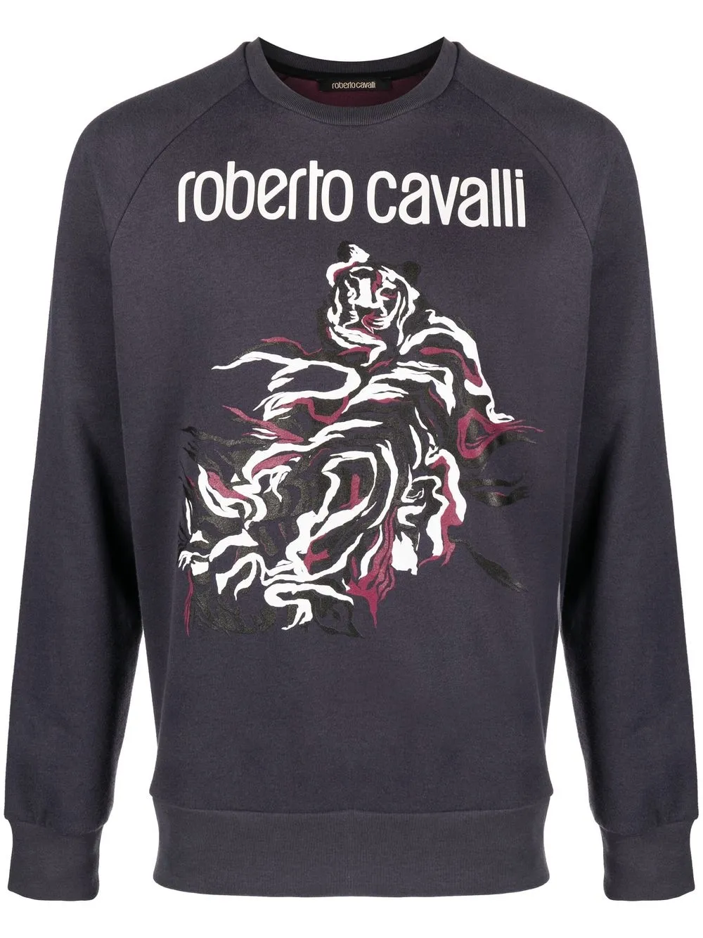

Roberto Cavalli logo-print crew neck sweatshirt - Blue
