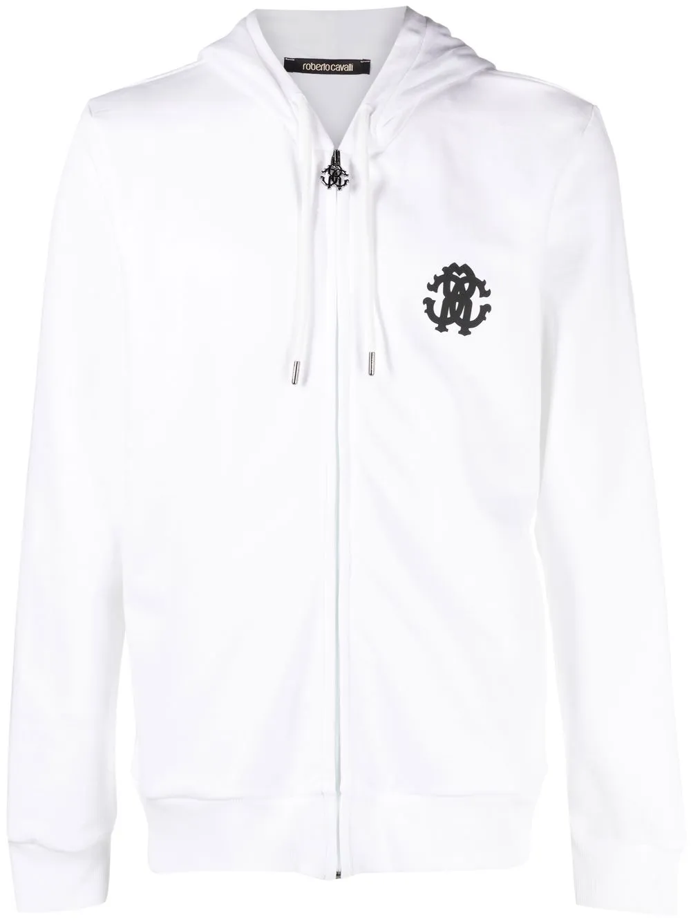 

Roberto Cavalli logo-print drawstring hoodie - White