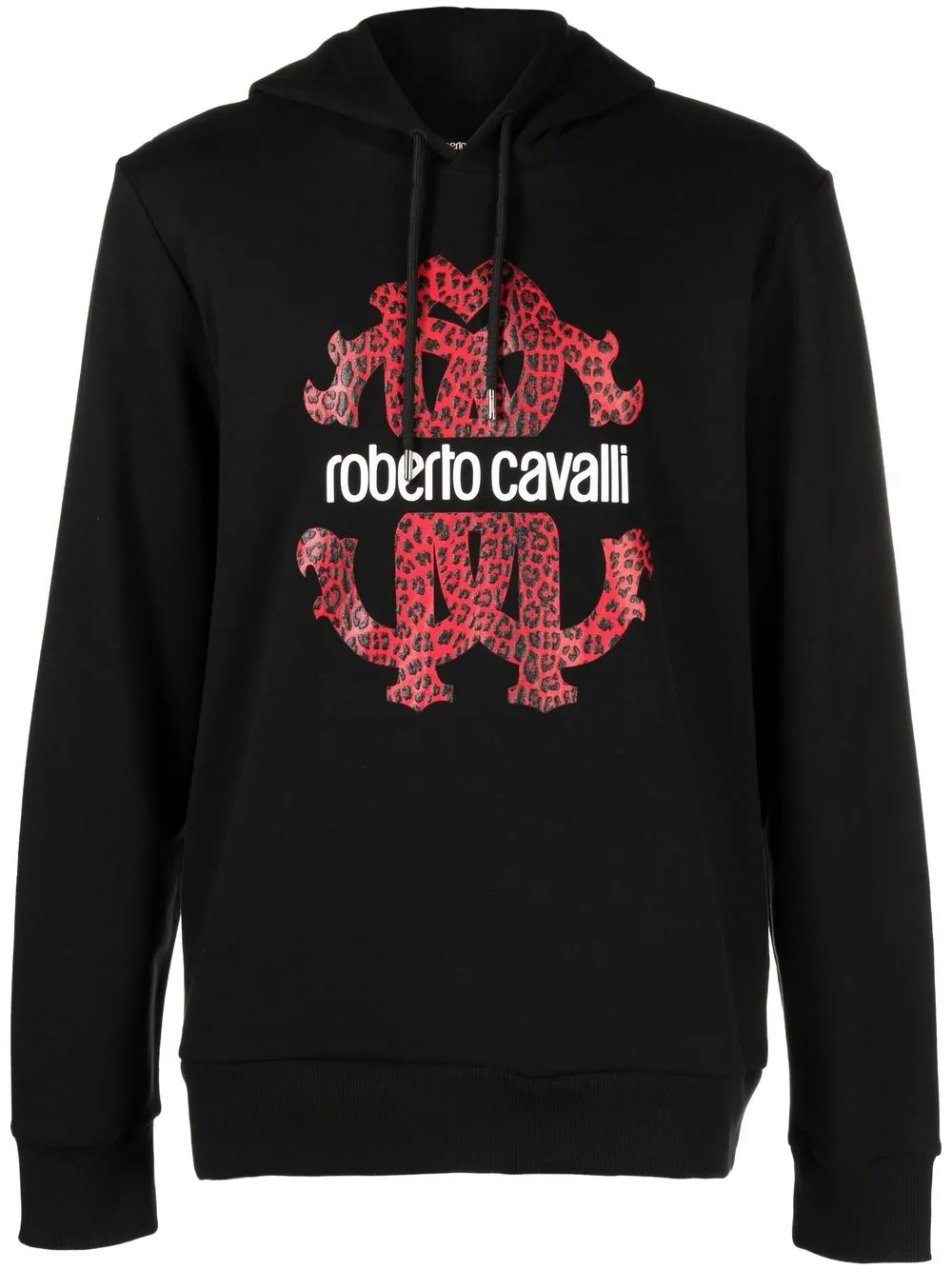 

Roberto Cavalli hoodie con estampado gráfico - Negro
