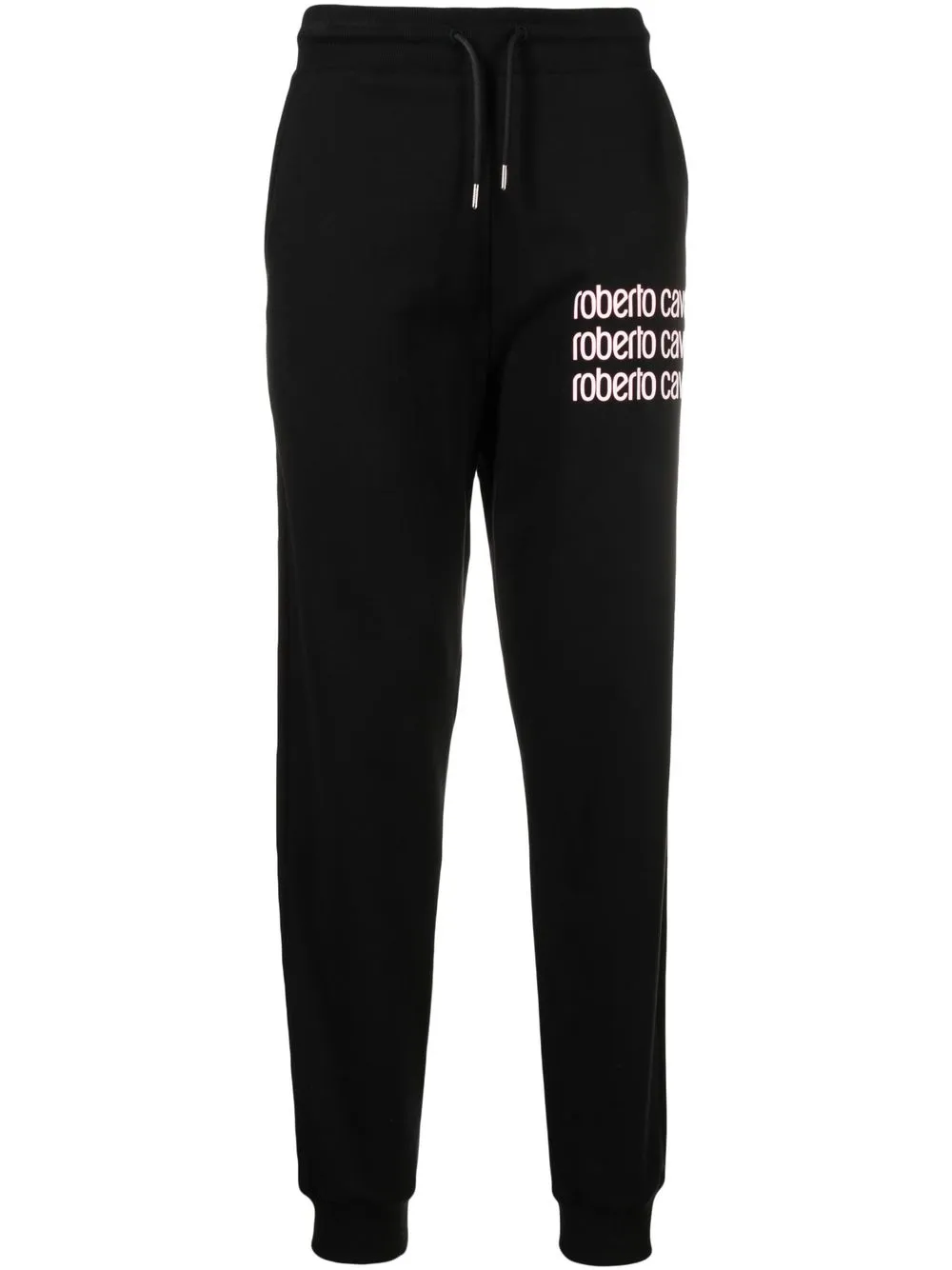 

Roberto Cavalli logo-print track pants - Black