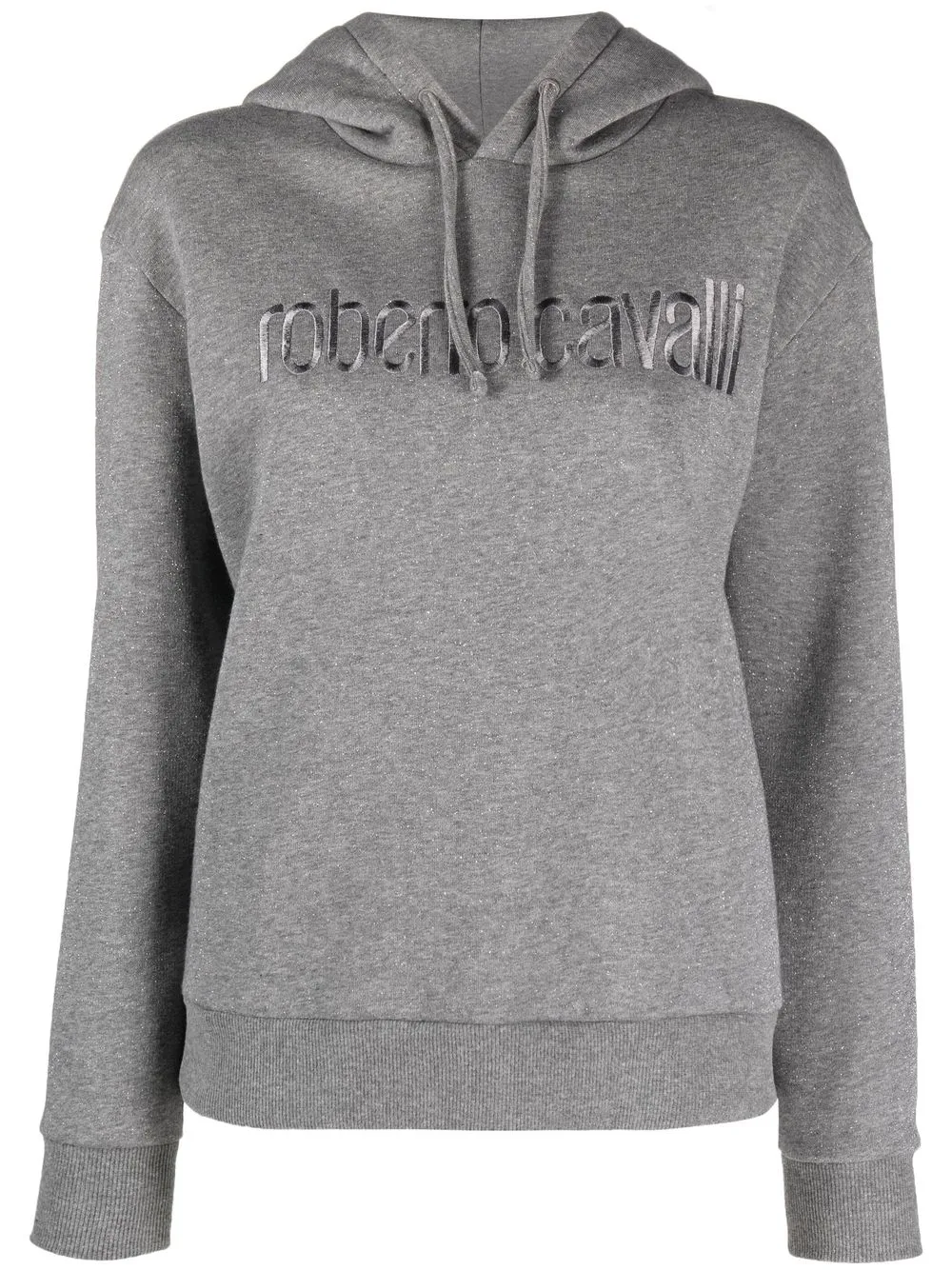 

Roberto Cavalli embroidered-logo pullover hoodie - Grey