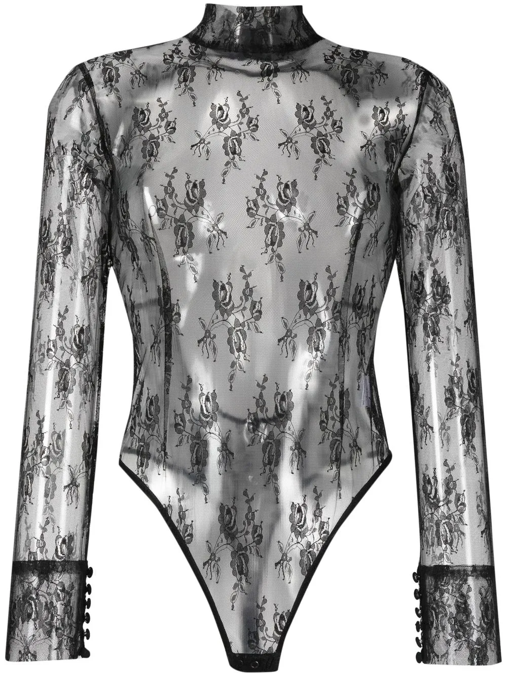 

Sleeping with Jacques Francine lace bodysuit - Black