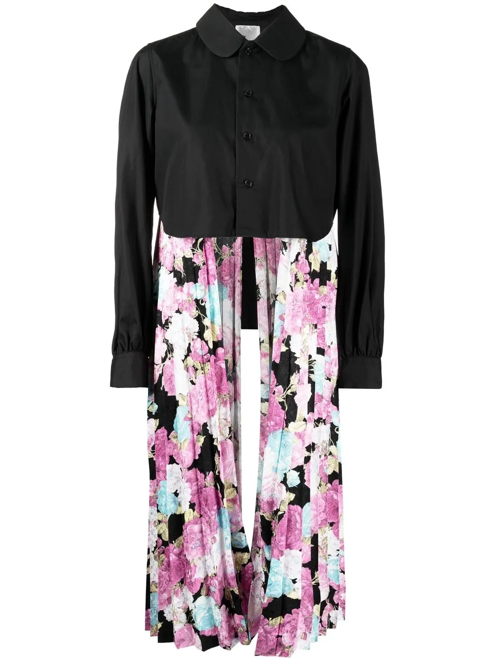 

Comme Des Garçons Noir Kei Ninomiya camisa corta con estampado floral - Negro
