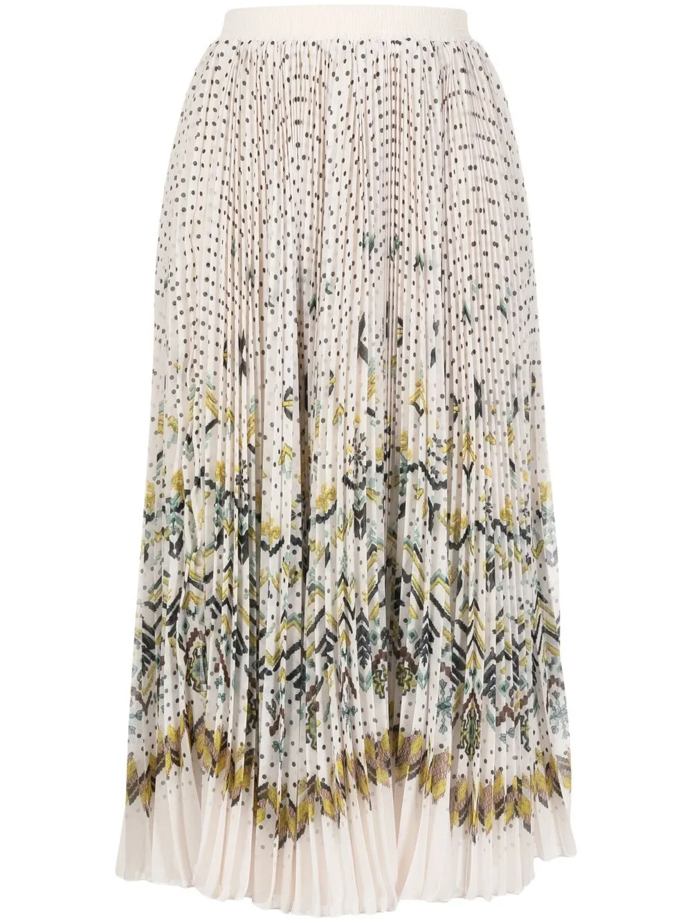 

Ermanno Scervino falda midi plisada - Multicolor