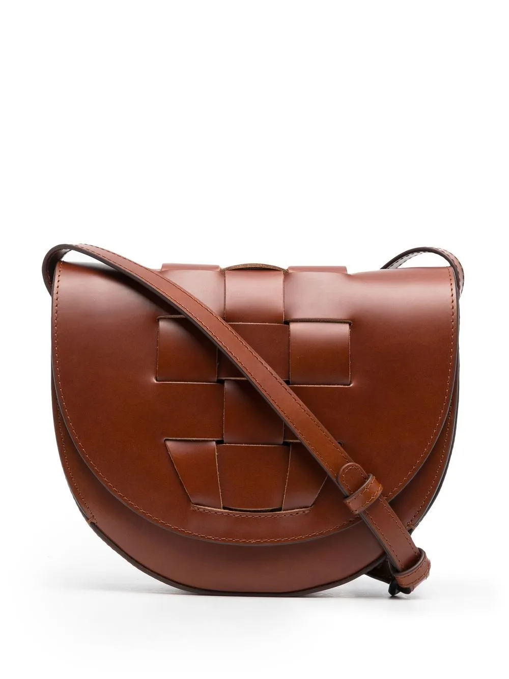 

Hereu bolsa satchel con diseño trenzado - Marrón