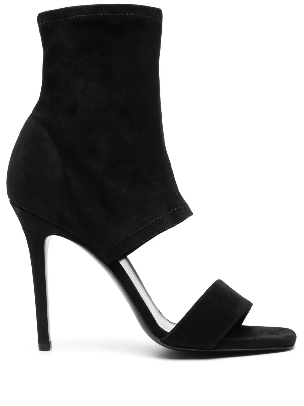 

Ermanno Scervino sandalias con aberturas y tacón de 110mm - Negro