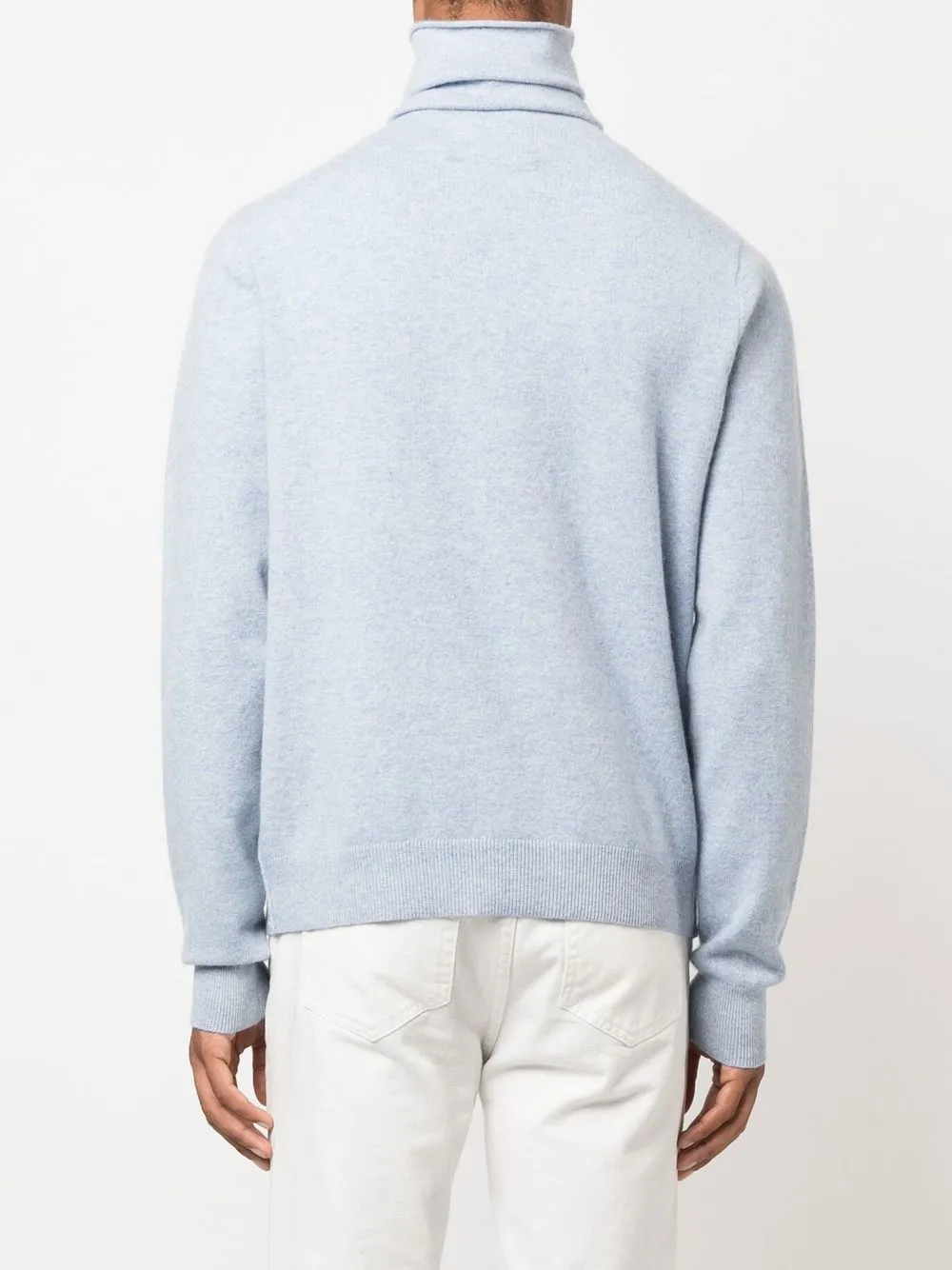 Extreme Cashmere Roll-neck Cashmere Jumper In Blue
