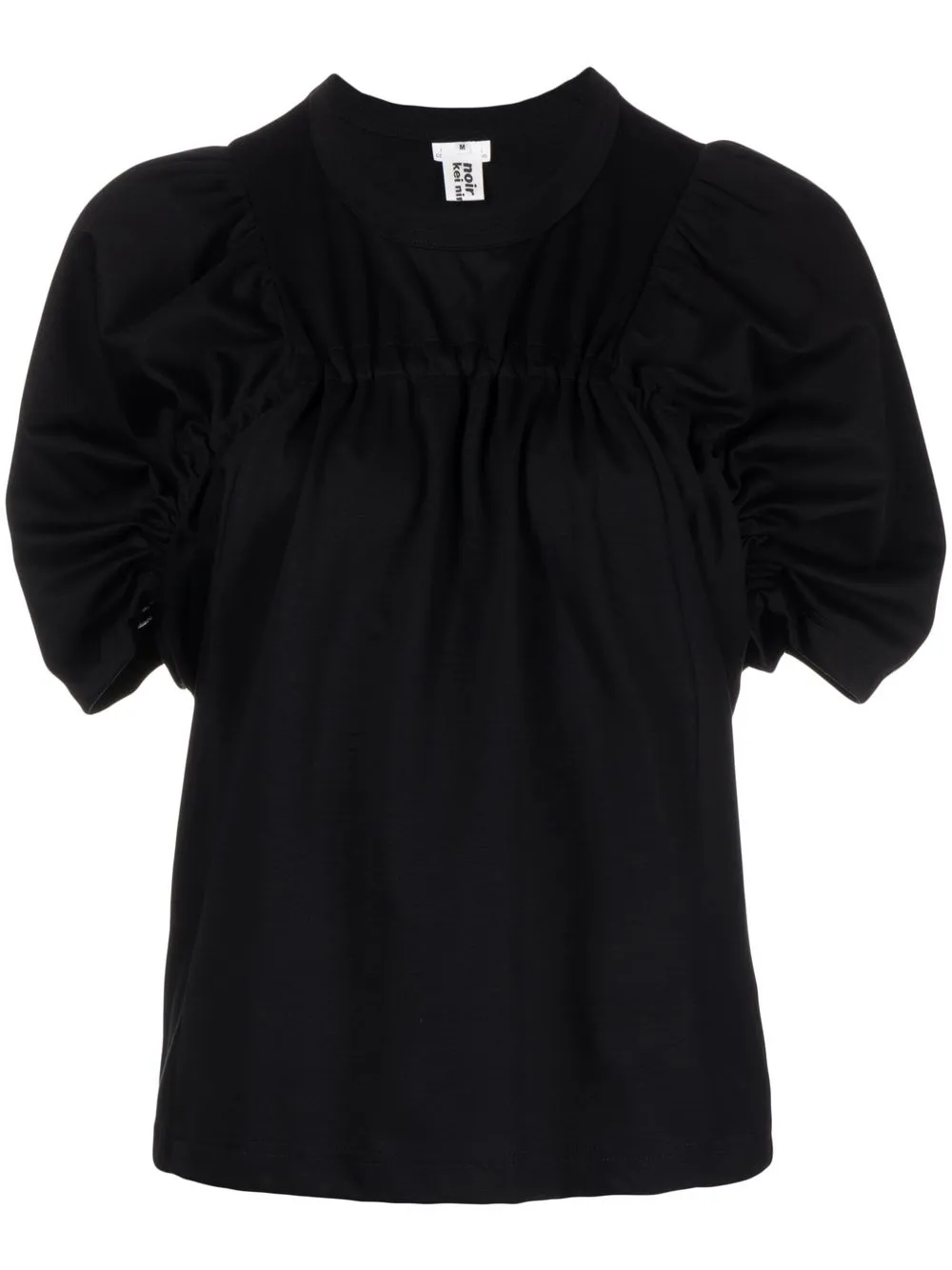 

Comme Des Garçons Noir Kei Ninomiya ruched puff-sleeve blouse - Black