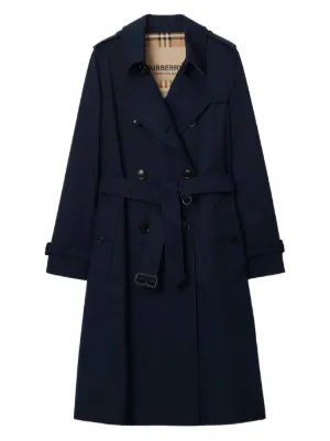 Burberry チェックパネル トレンチコート | ブラック | FARFETCH JP