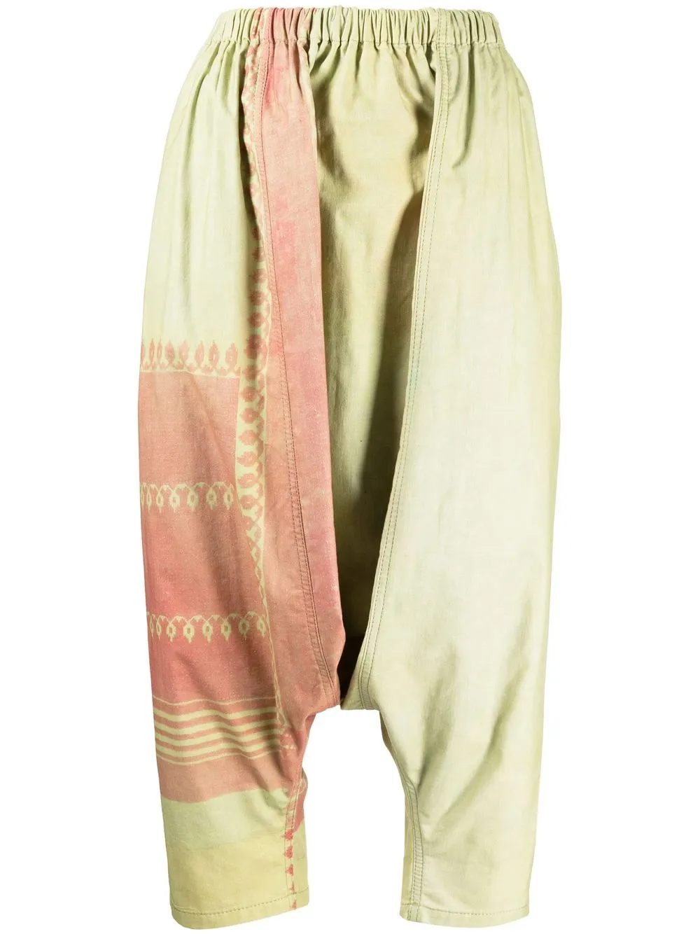 

Comme des Garçons TAO cropped printed trousers - Green