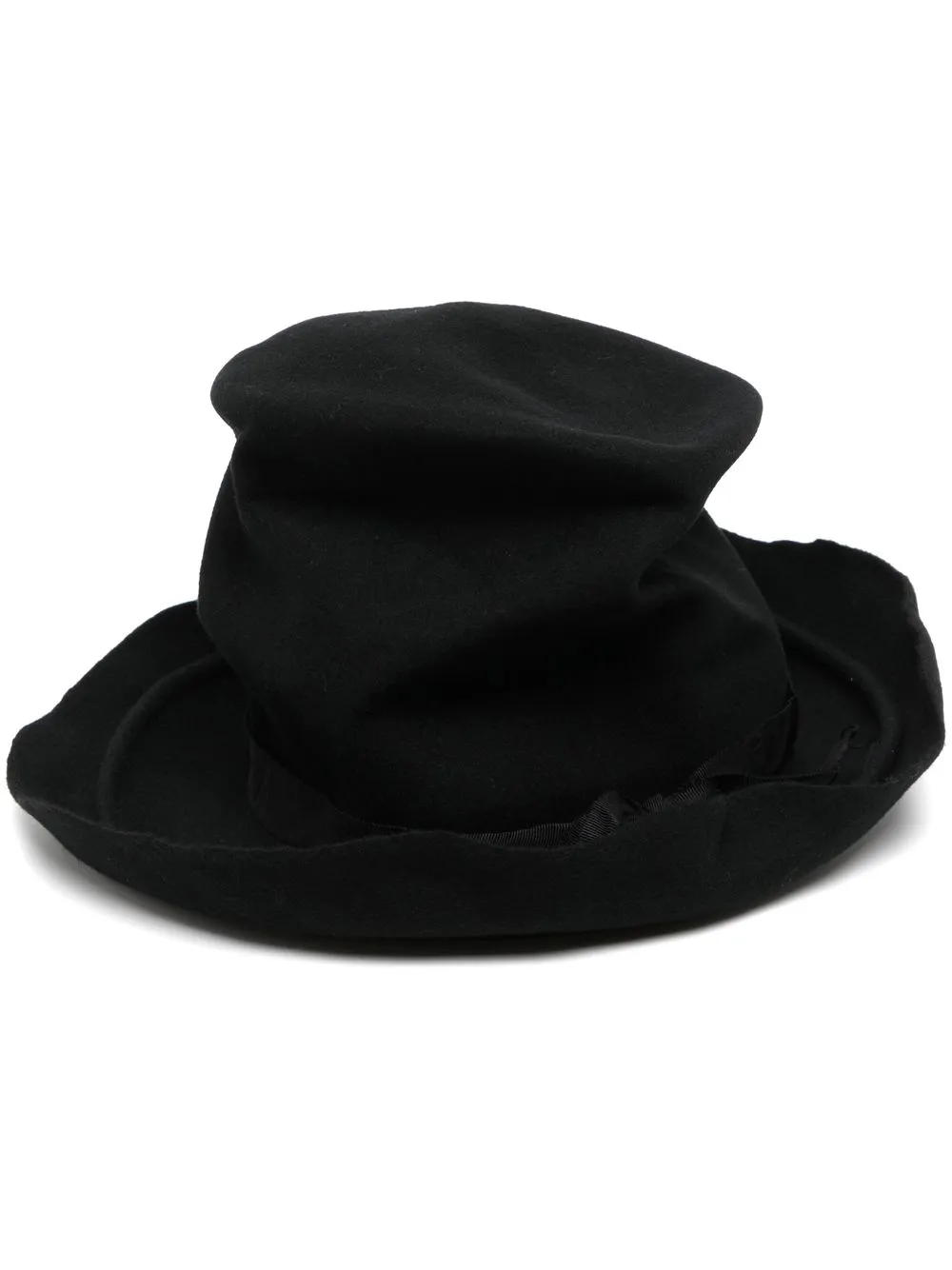 

Yohji Yamamoto gorro de pescador Crashed Silk - Negro