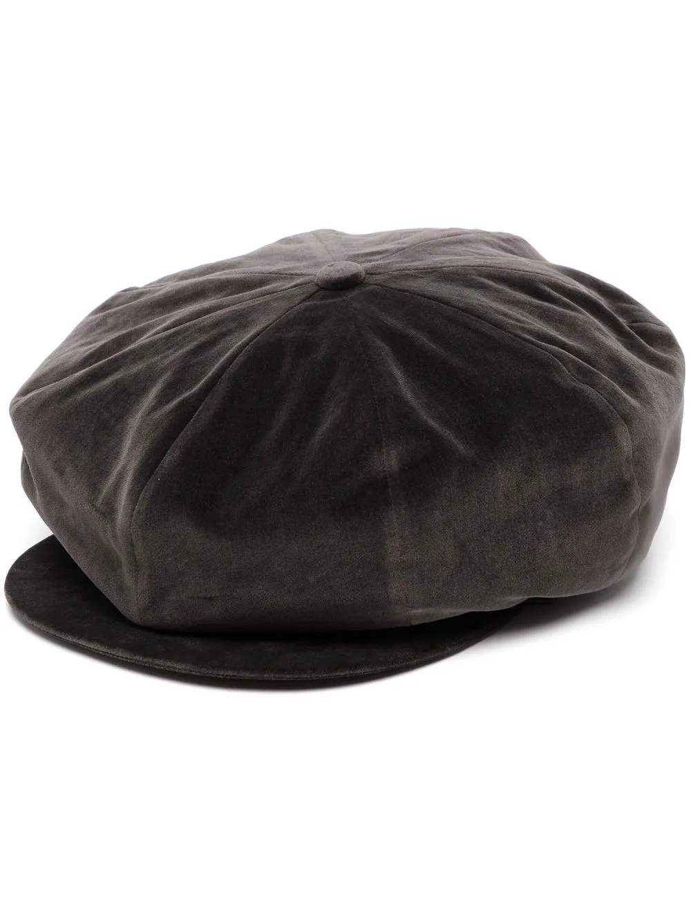 

Yohji Yamamoto Casquette velvet-effect cap - Grey