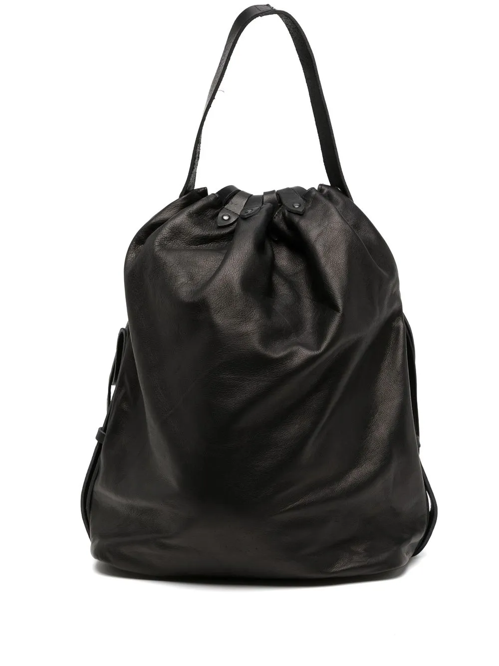 

Yohji Yamamoto tote con cordones - Negro