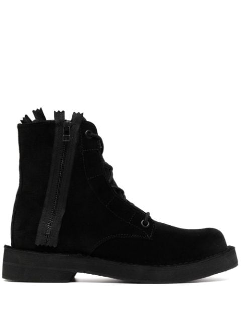 Yohji Yamamoto velvet-effect ankle boots