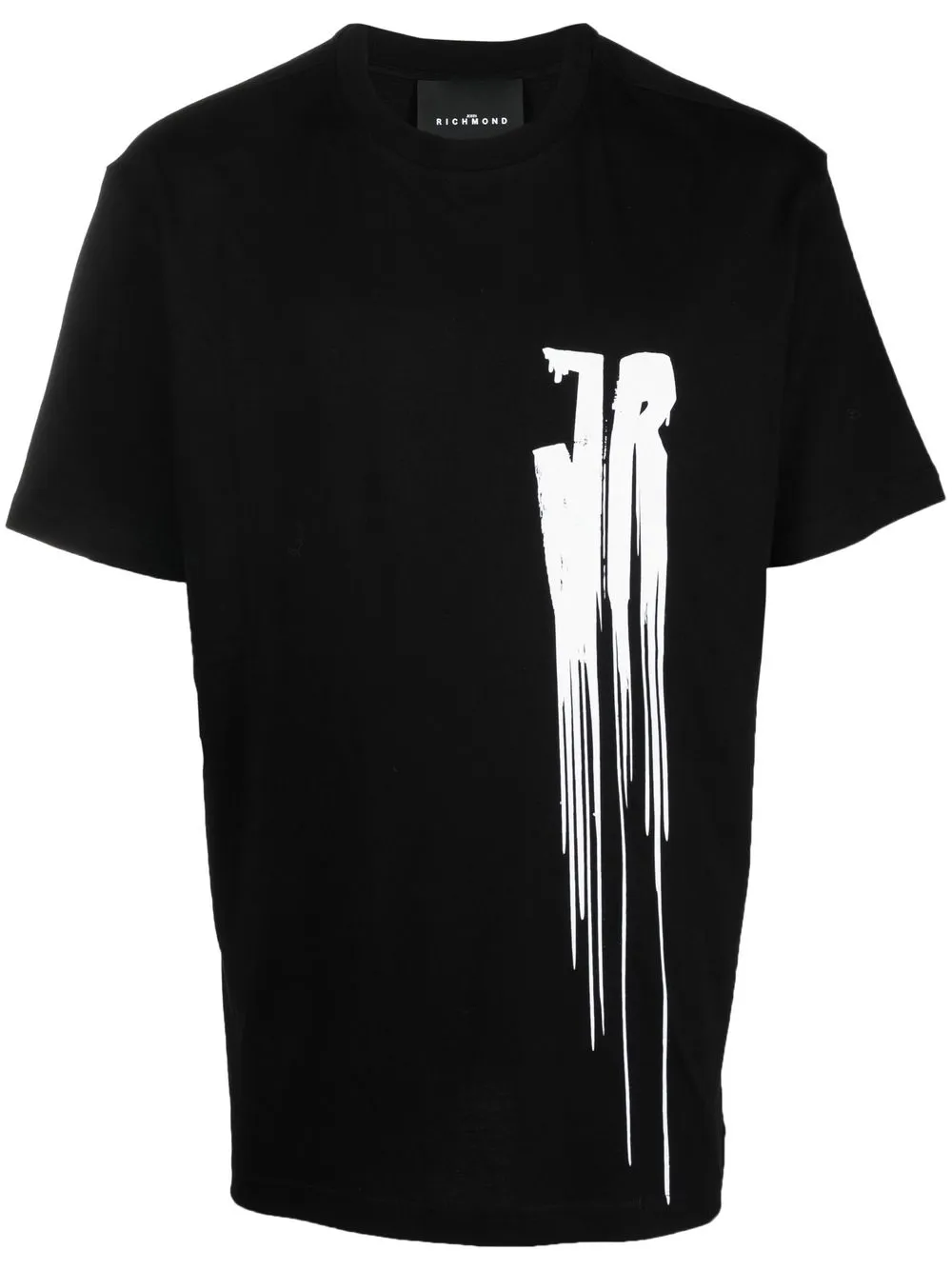 

John Richmond playera con logo estampado - Negro