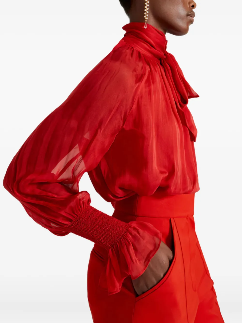 Temperley London Quintette Blouse In Red