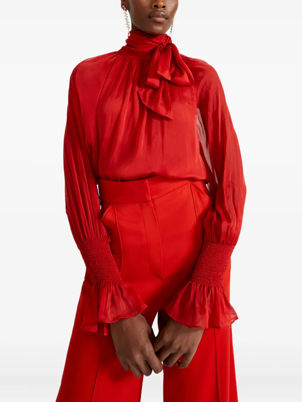 Temperley London Quintette Blouse In Red