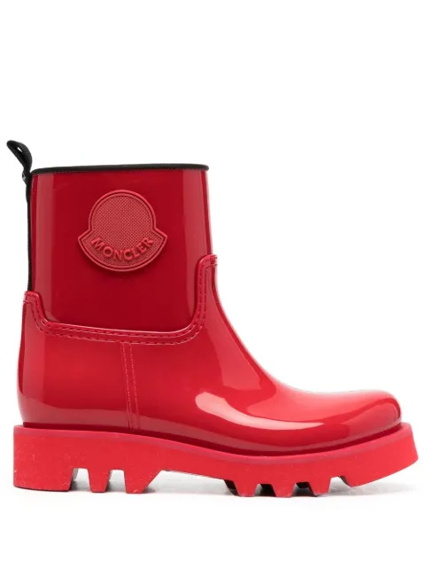 Moncler botines con parche del logo