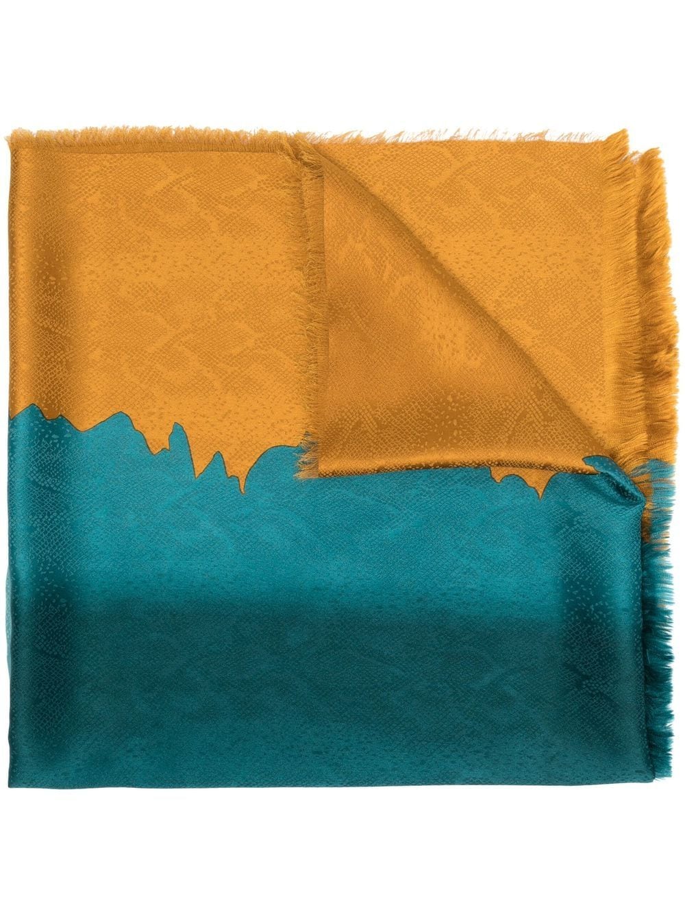 1980s snakeskin-pattern silk scarf