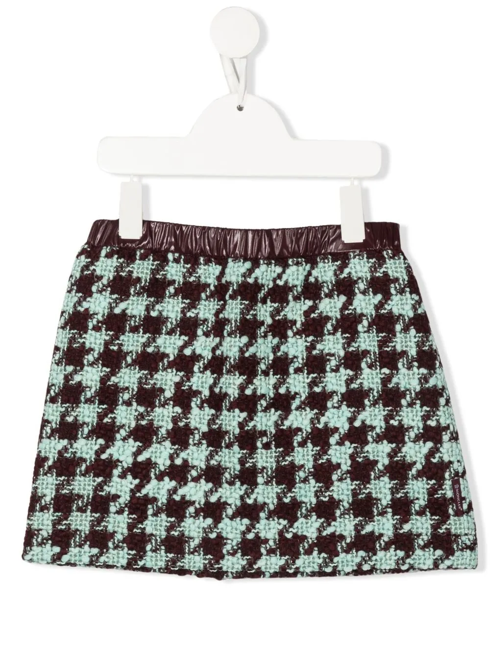 

Moncler Enfant falda mini con estampado pied de poule - Morado