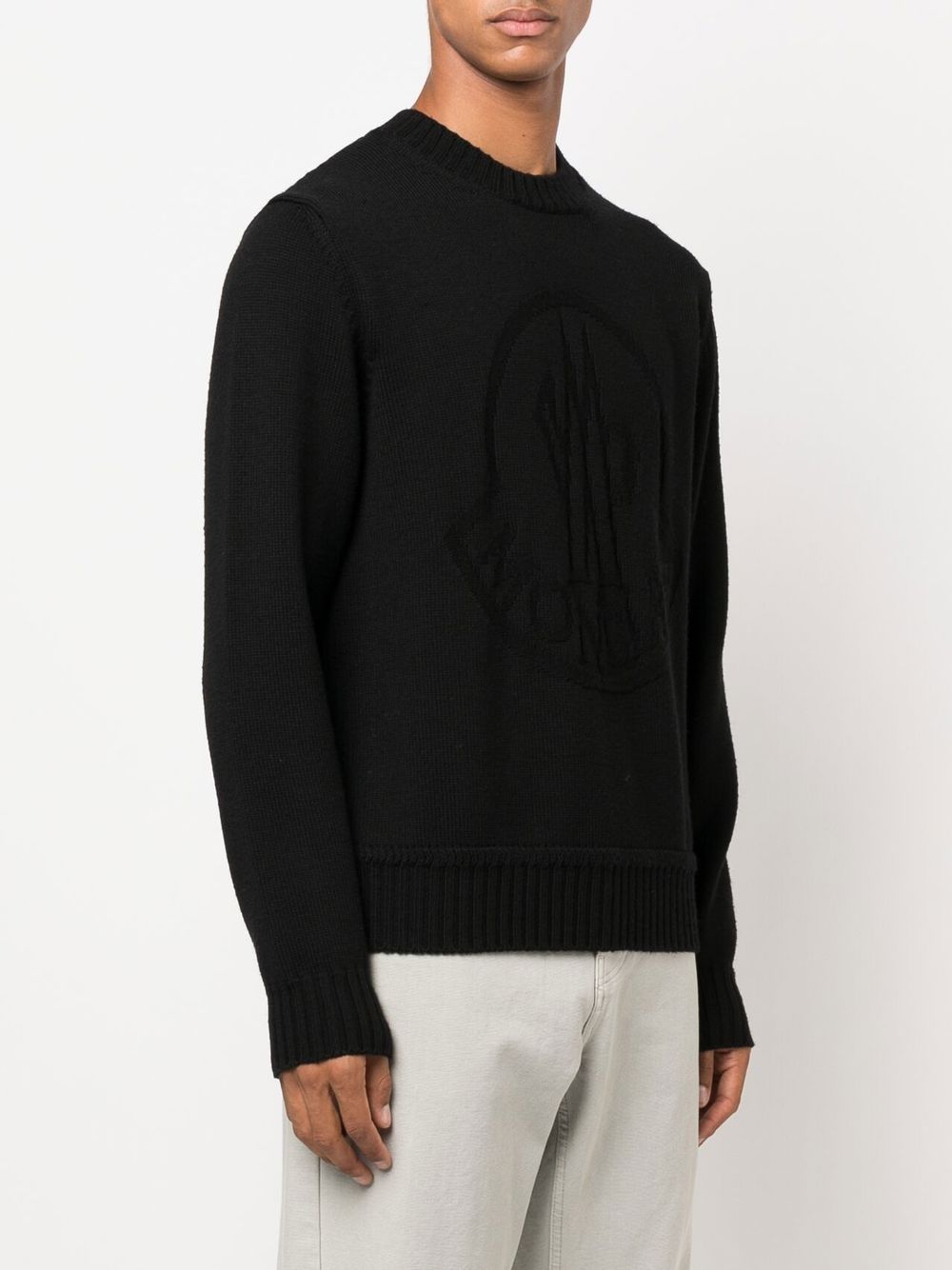 Moncler round-neck ribbed-knit Jumper - Farfetch