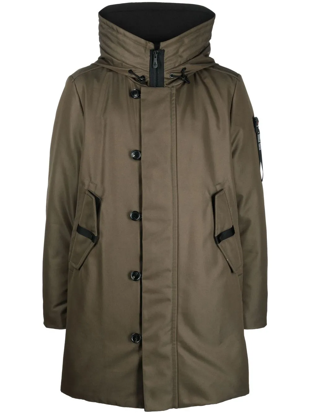 

Peuterey parka capitonada con cuello alzado - Verde