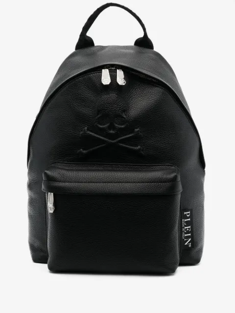 Philipp Plein embossed skull backpack