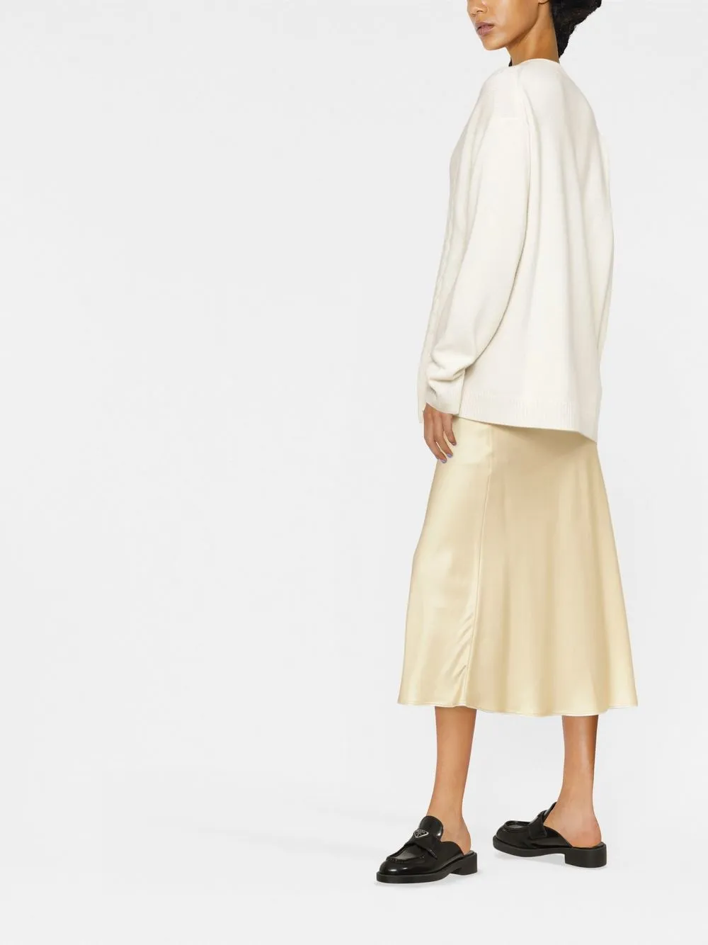  Sofie D'hoore Cable-knit Crew Neck Jumper - Neutrals 