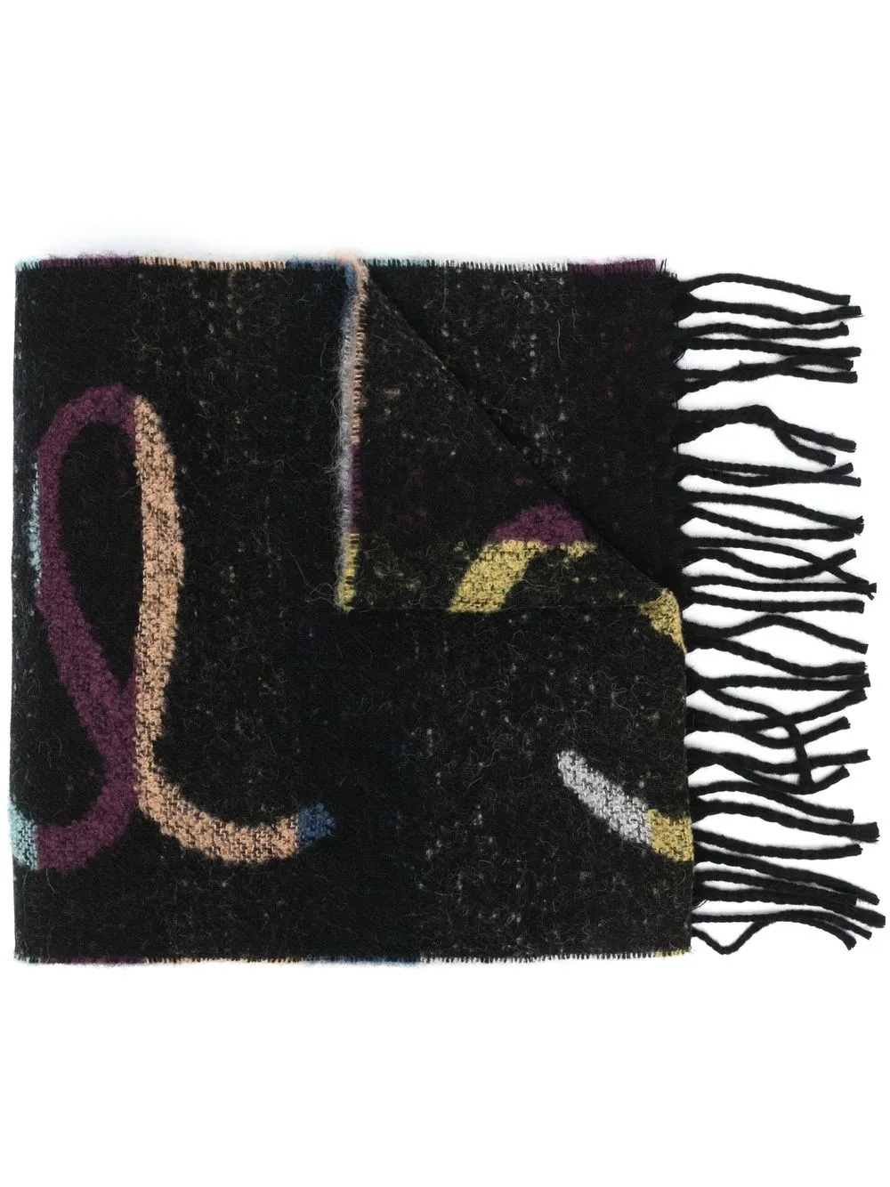 

Paul Smith logo-print scarf - Black