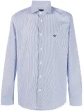 Emporio Armani slim-fit cotton shirt - Blue