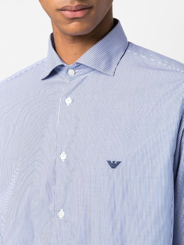 Emporio Armani slim fit Cotton Shirt Farfetch